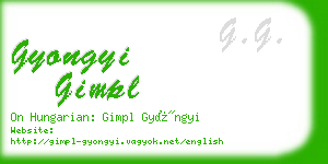 gyongyi gimpl business card